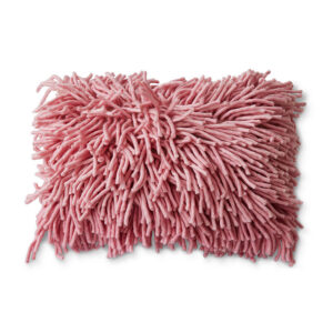 Rugged woolen pillow - pink